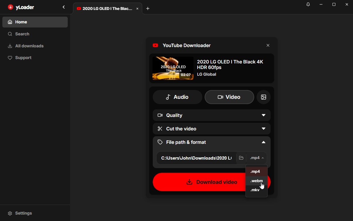 Format Selection